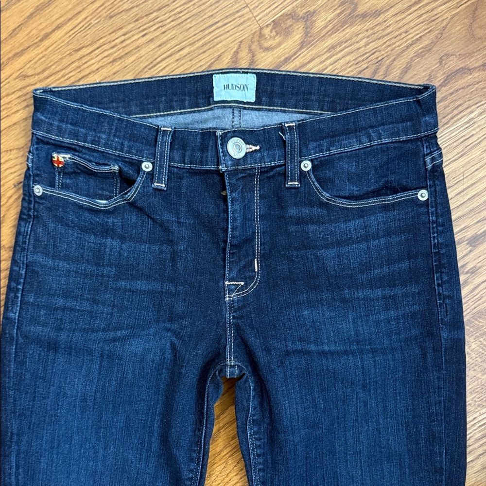 Hudson Jeans Women's Skinny Jeans - Dark Blue - Picture 4 of 9